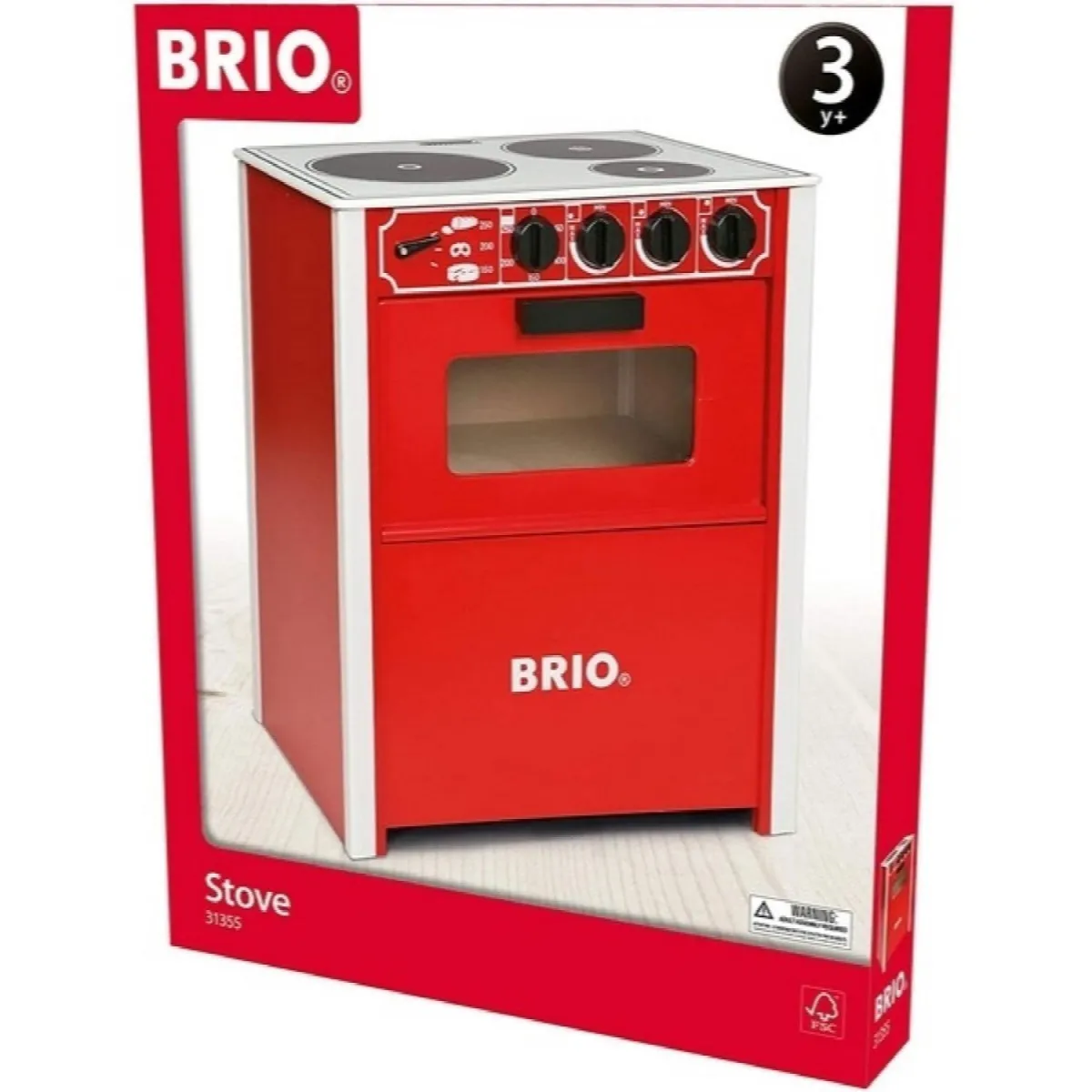 BRIO Šporet crvene boje