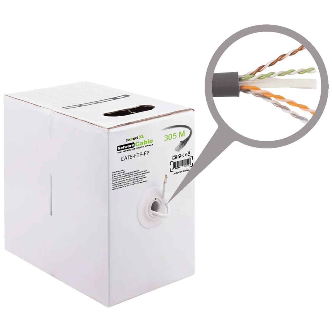 Connect XL Mrežni UTP kabl/ CAT6/ BC/ FP/ 305 met - CAT6-FTP-FP