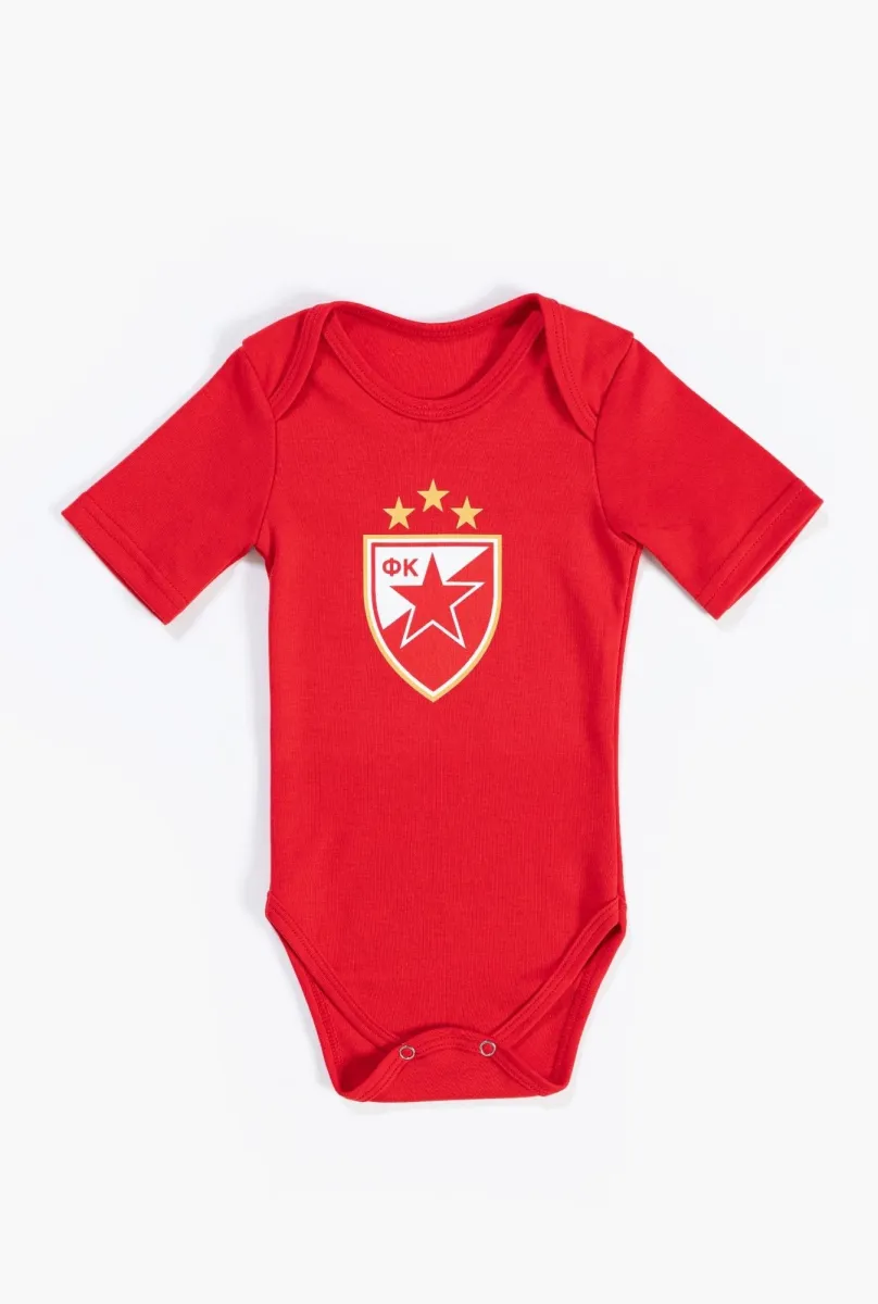 CRVENA ZVEZDA Bodi kratak rukav Grb/ crvena