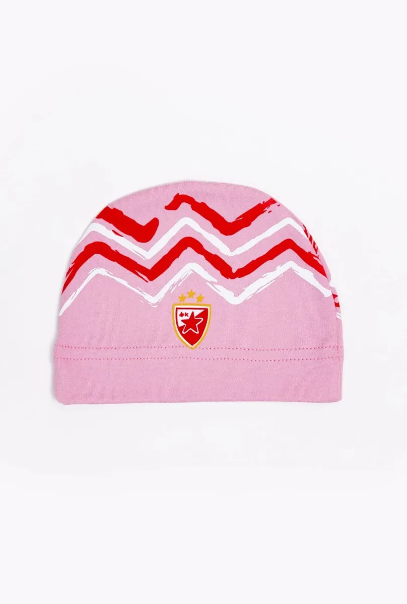 CRVENA ZVEZDA Kapica za bebe/ roze