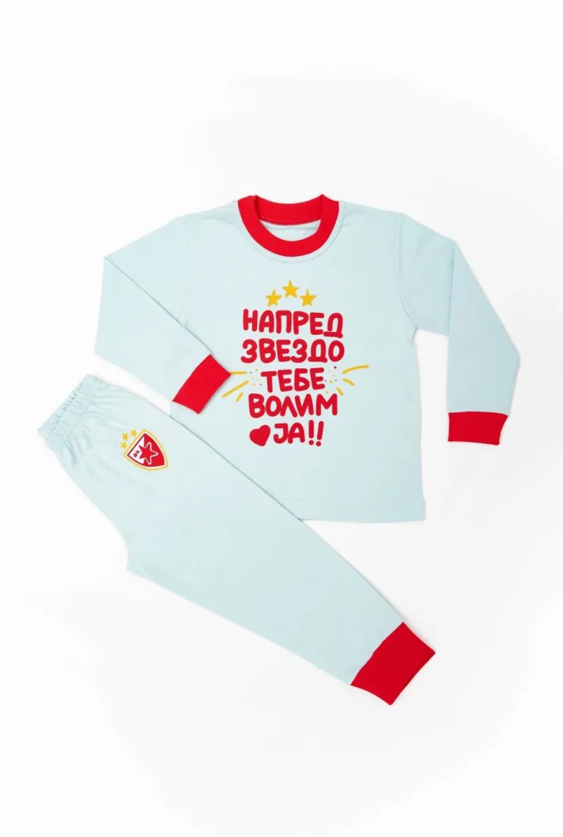 CRVENA ZVEZDA Pidžama za dečake 24/ mint