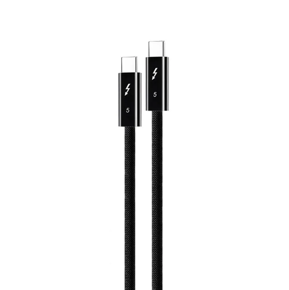 Data kabl Coteci Thunderbolt OF-065 120Gbps 240W 4k PD Type C na Type C crni 0.25m