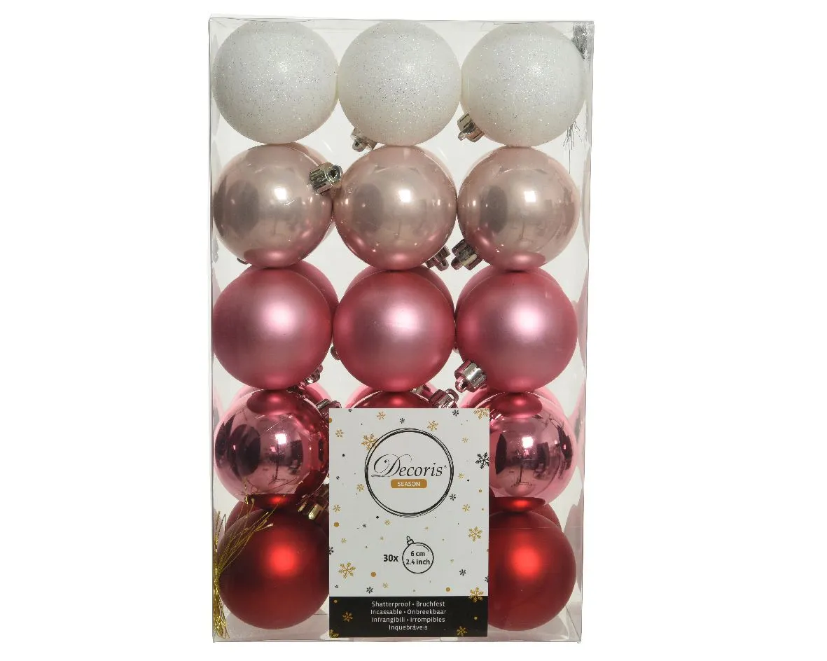 DECORIS Novogodišnje kugle/ set 1/30 020163