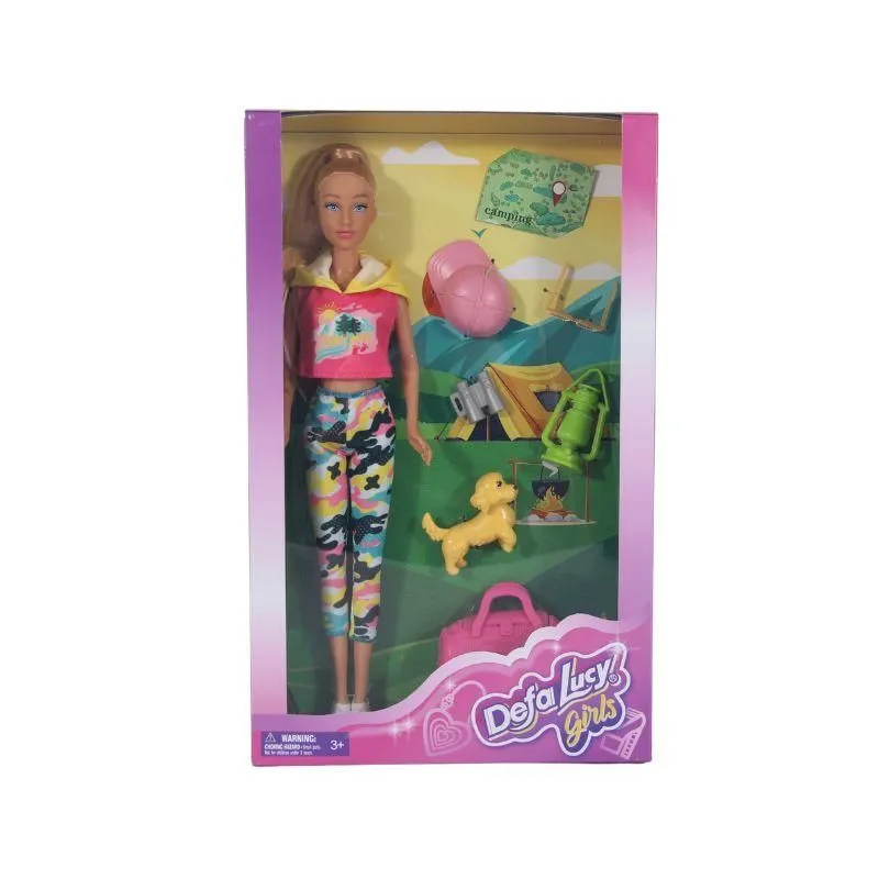 DEFA LUCY Lutka na kampovanju sa psom