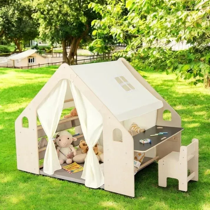 Dečiji drveni letnjikovac 6 u 1 KINDER HOME