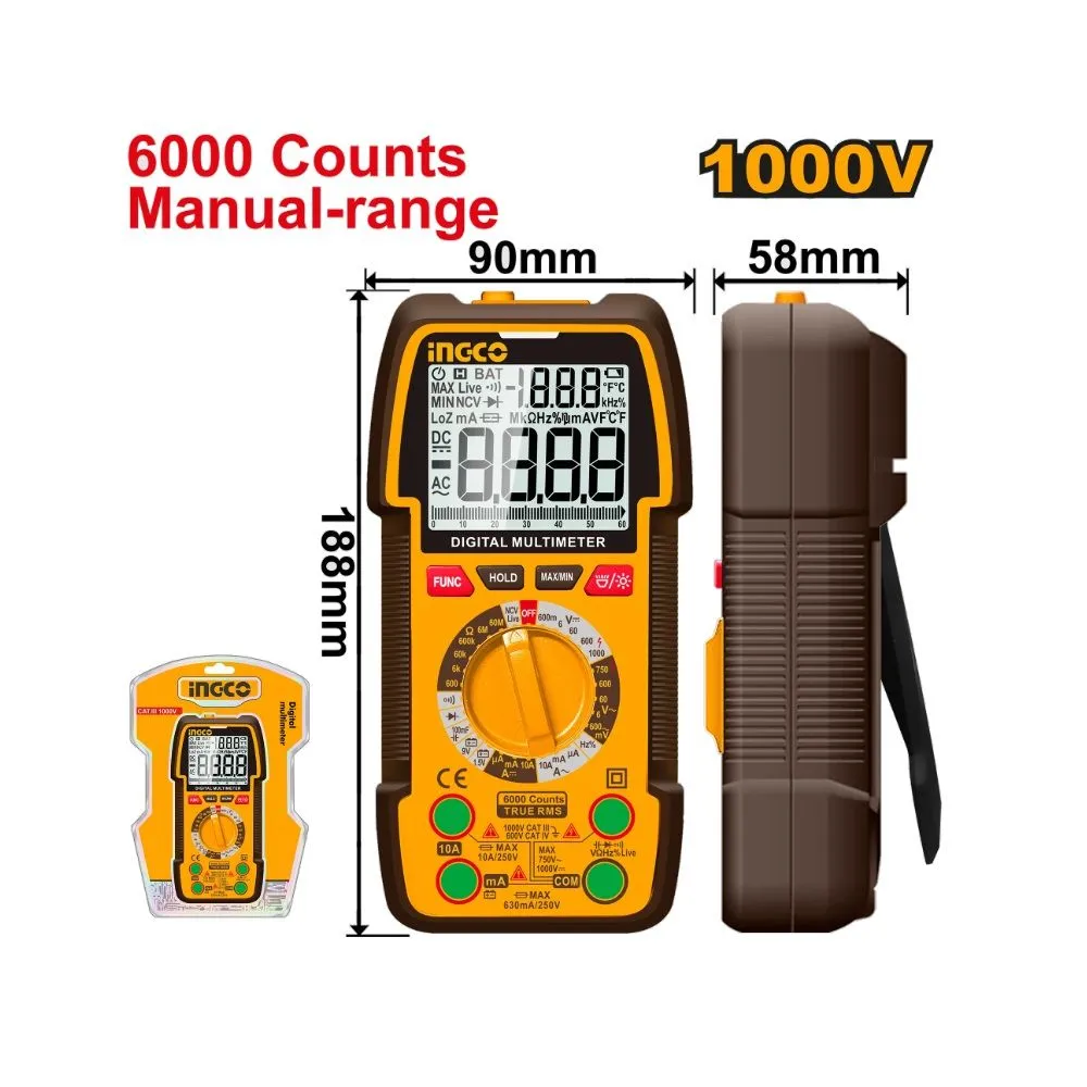 Digitalni multimer DM310002 1000V SUPER INGCO