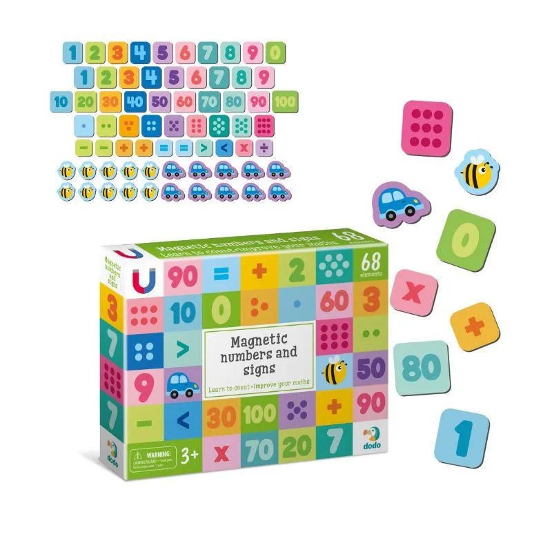 DODO Montesori set sa magnetima Brojevi - 68 delova