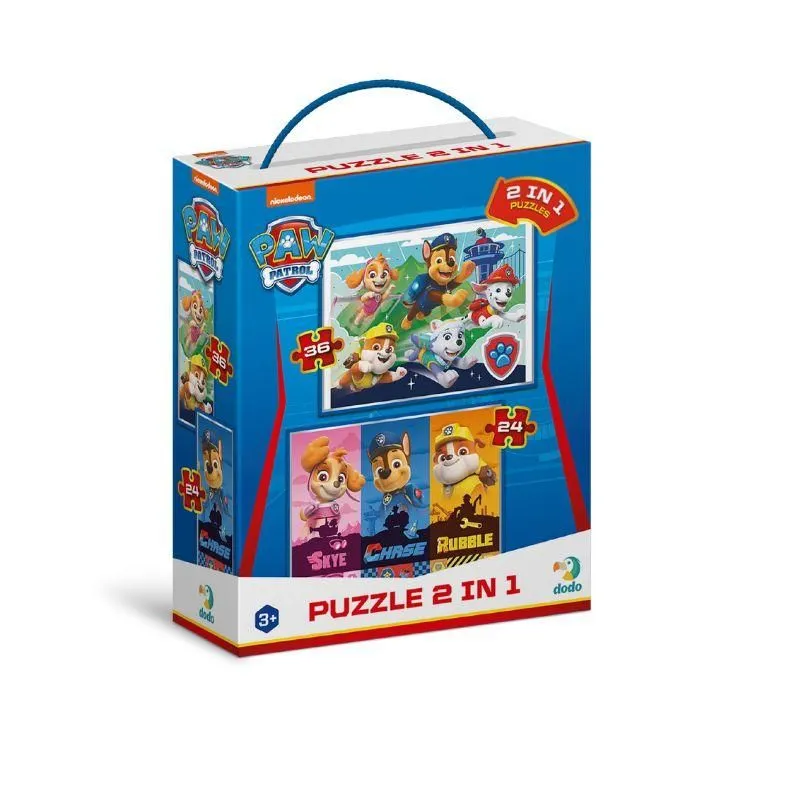 DODO Puzzle Patrolne šape 2u1 -  24/ 36 delova