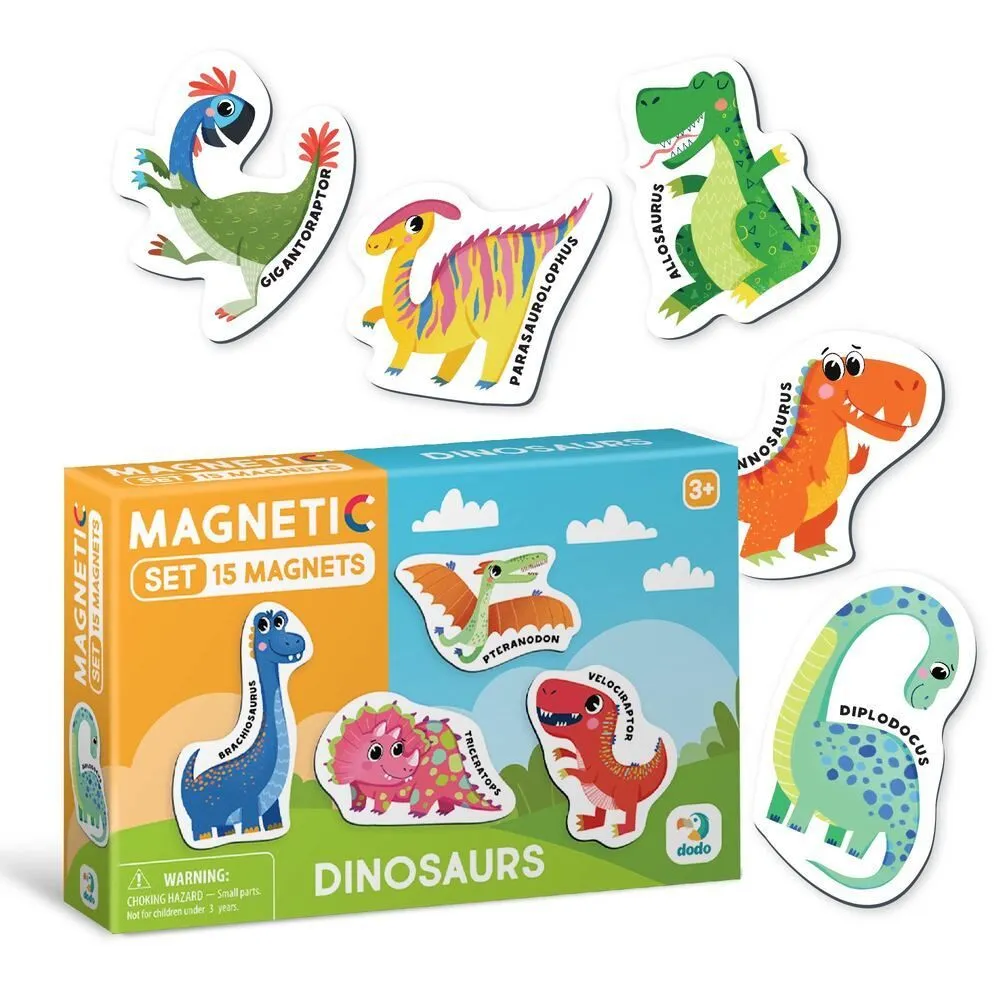 DODO Set magneta Dinosaurusi - 15 delova