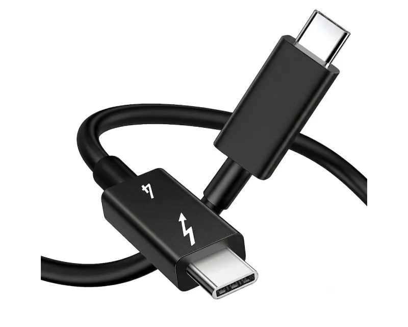 E-GREEN Kabl USB tip C M/M Thunderbolt 4/40Gbps/PD 8K/60Hz 1m/ crni