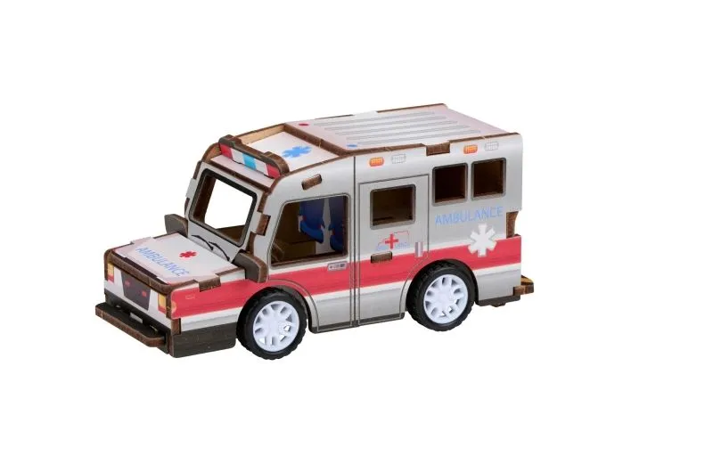 EDDY TOYS Drvena 3D slagalica Ambulanta