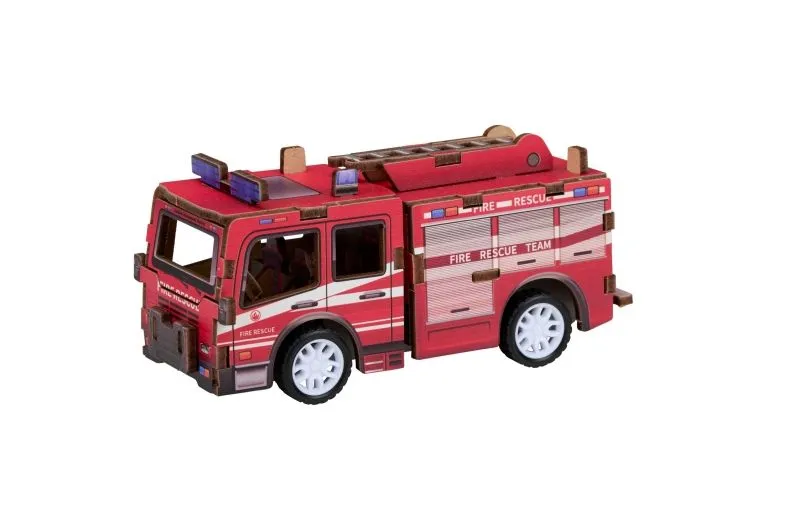 EDDY TOYS Drvena 3D slagalica Vatrogasno Vozilo