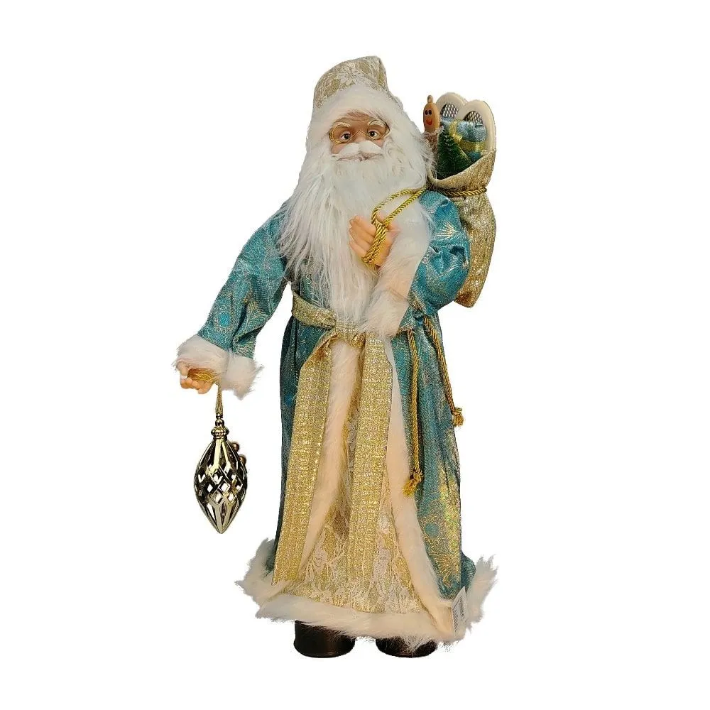 ENA Novogodišnja figura Deda Mraz 60cm/ plava