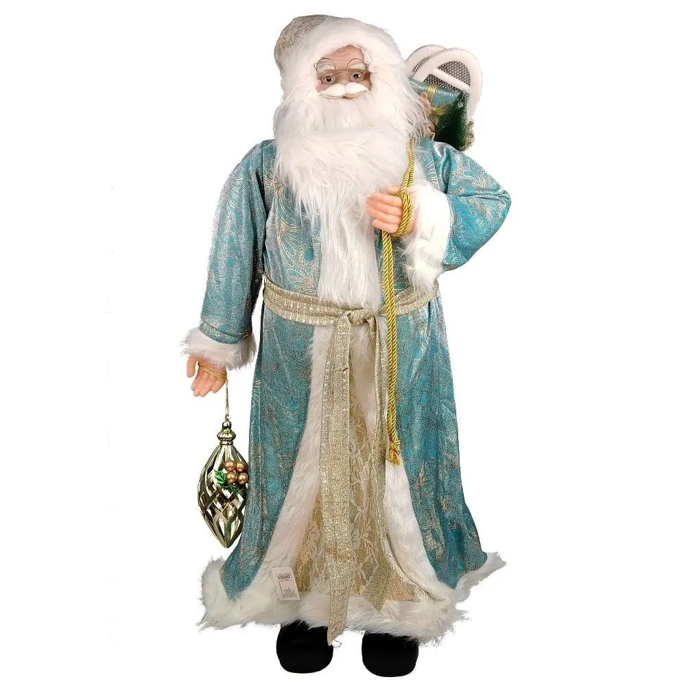 ENA Novogodišnja figura Deda Mraz 90cm/ plava