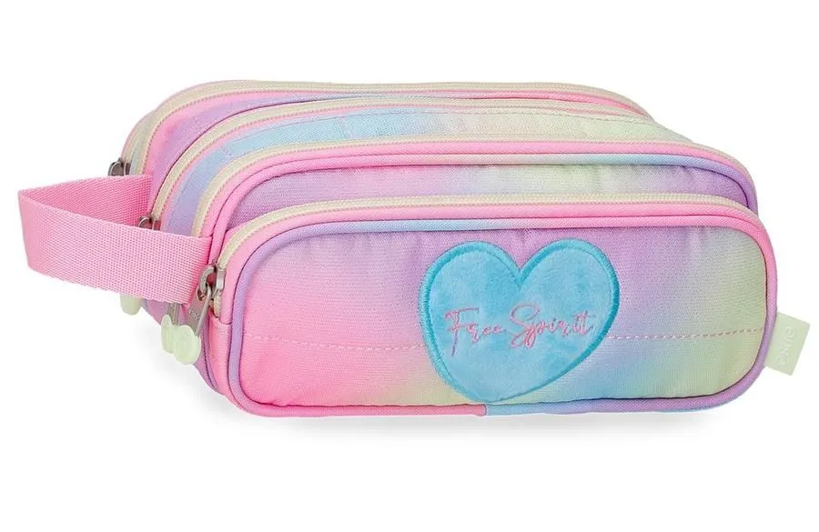 ENSO FREE SPIRIT prazna pernica sa 5 pregrada - pink