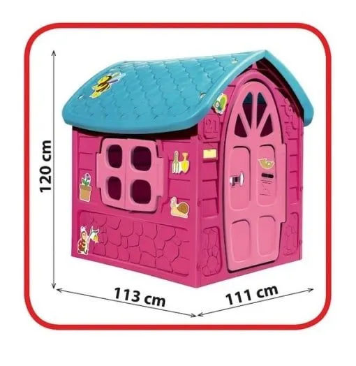 EUROBAJK Velika kućica za decu – Pink