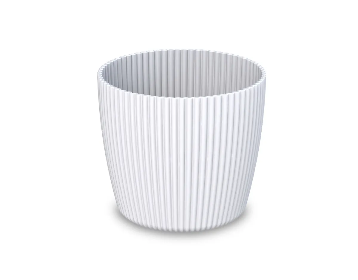GARDINO Saksija 18cm Wave/ bela