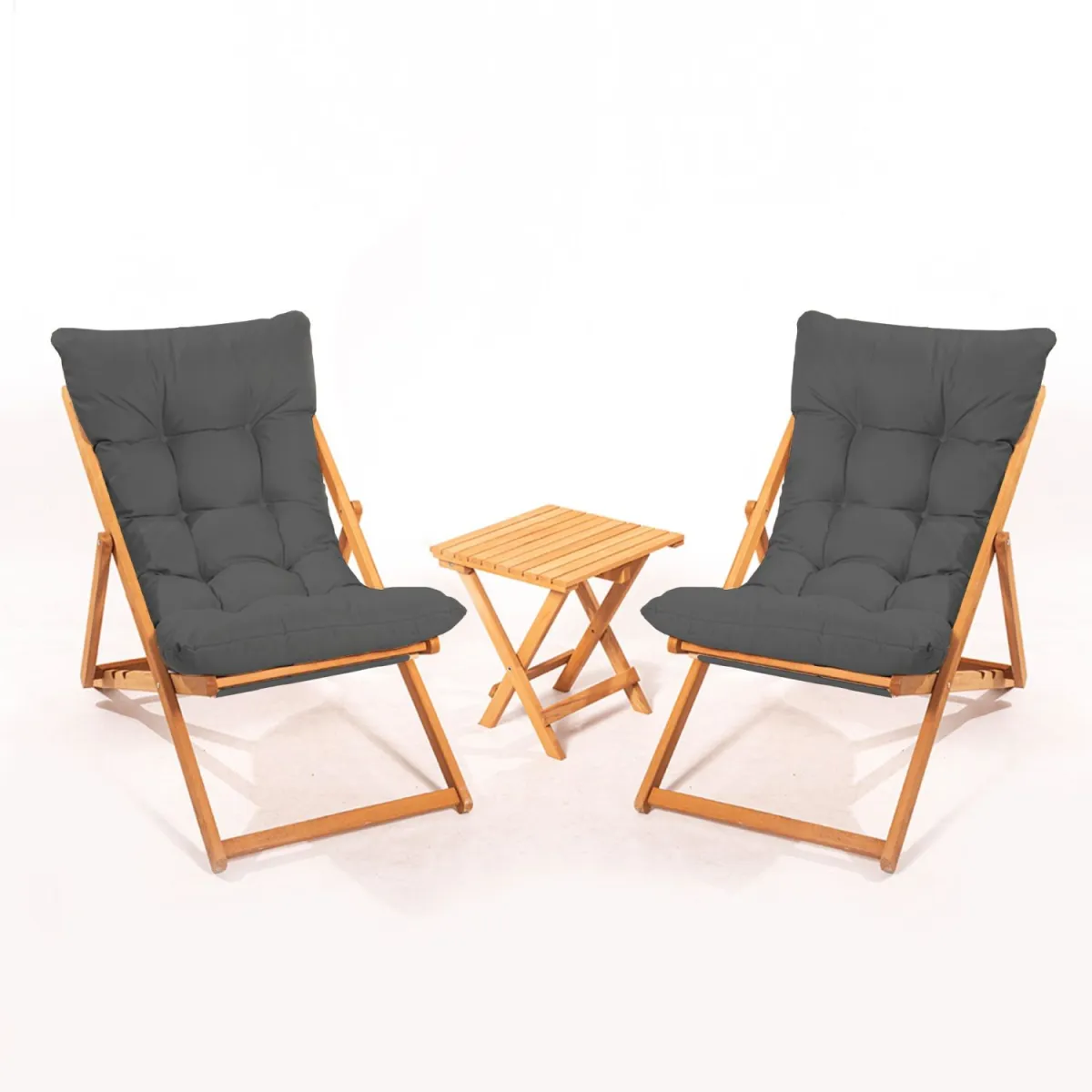 HANAH HOME Baštenski set sto i stolice My005/ siva