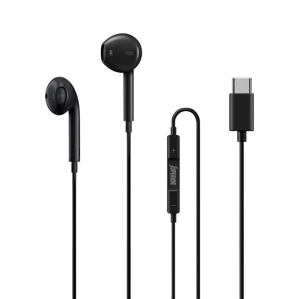 SUPERIOR handsfree slušalice Classic CO-i12 Type-C/ crne