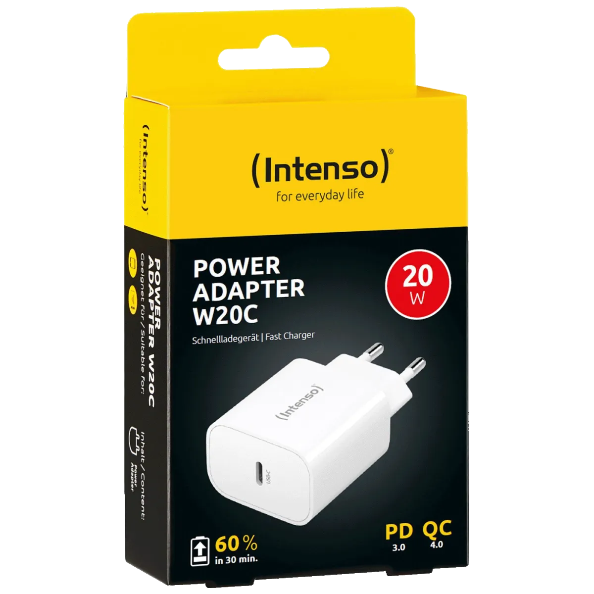 INTENSO Punjač kućni brzi W20C/ USB-C/ 3A/ 20W