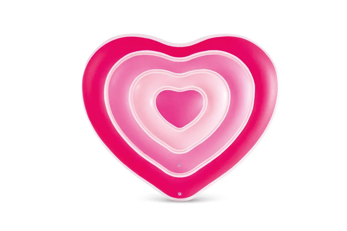 INTEX Dušek za vodu 175x117x20cm Srce/ roze