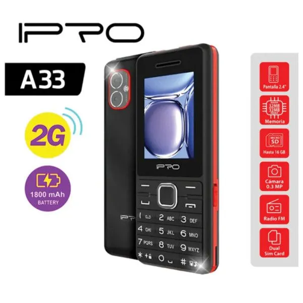 IPRO A33/ crna/crvena