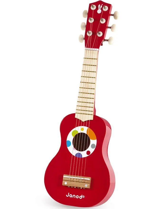 JANOD Drvena gitara Confetti/ crvena
