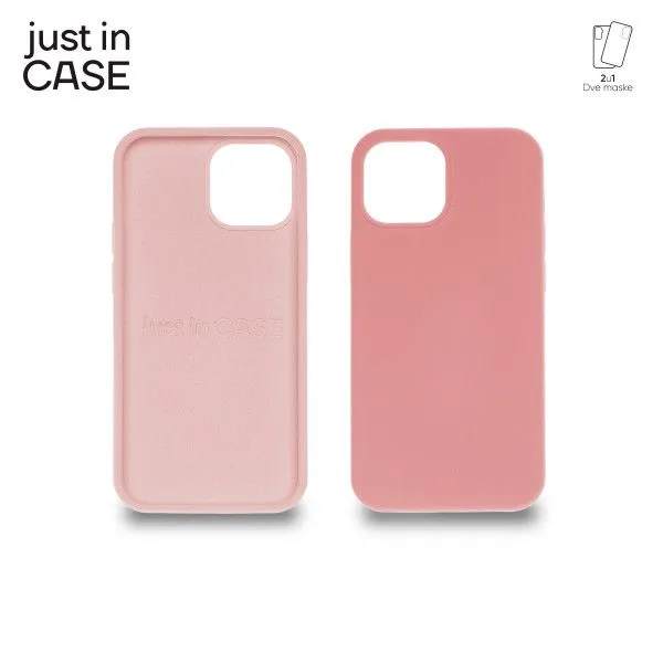 JUST IN CASE Maska 2u1 Extra case MIX PLUS za iPhone 13 MINI/ roze