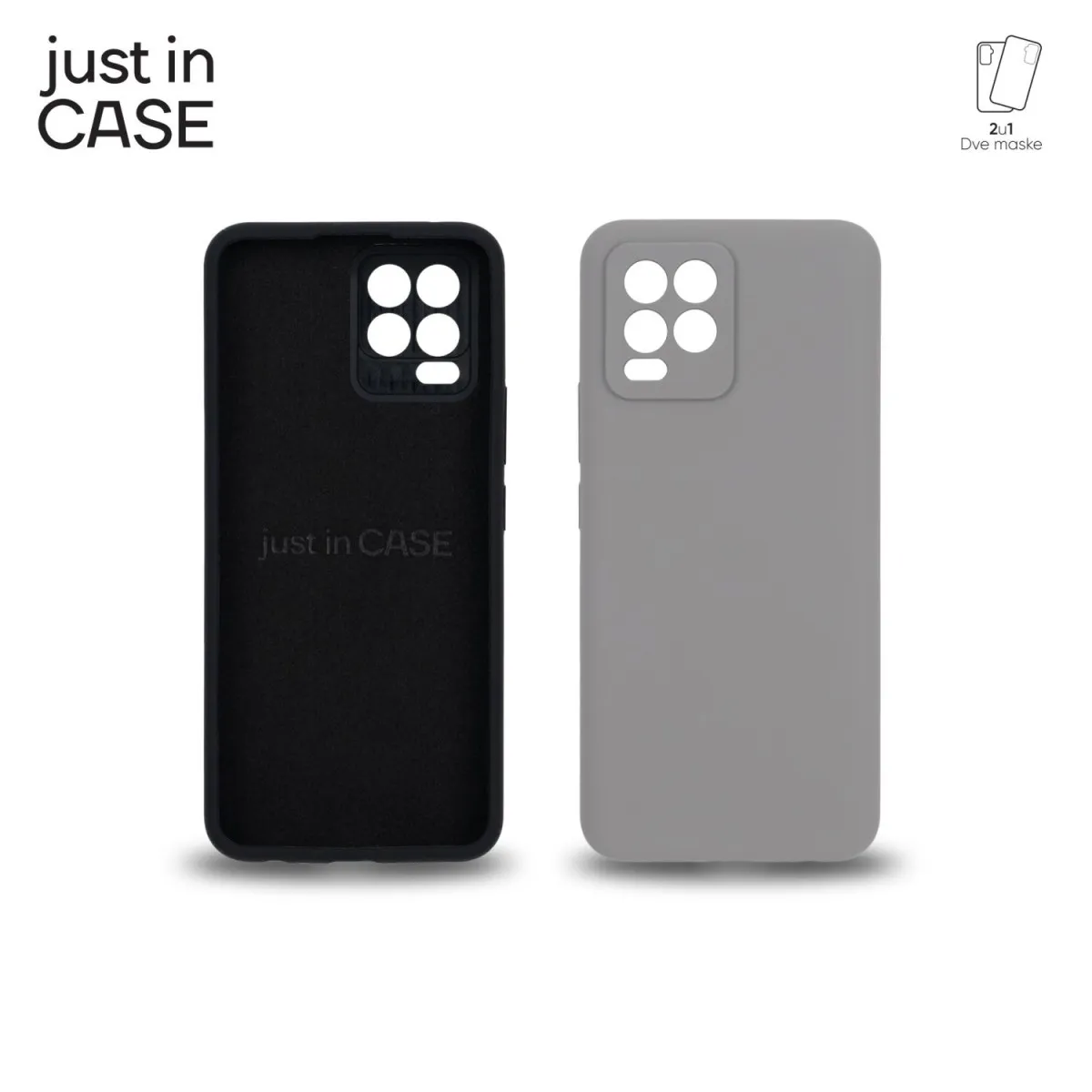 JUST IN CASE Maska 2u1 Extra case MIX PLUS za Realme 8/ crna