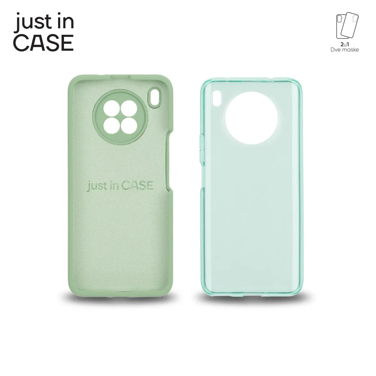 JUST IN CASE Maska 2u1 Extra case MIX za Honor 50 Lite/ zelena