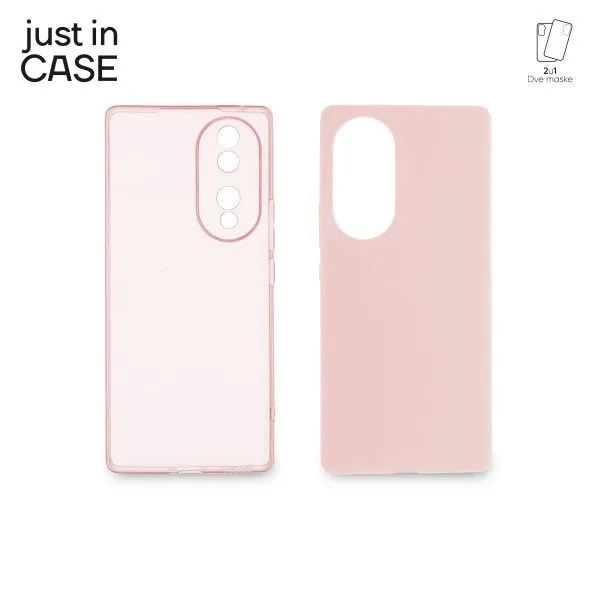 JUST IN CASE Maska 2u1 Extra case MIX za Honor 70/ roze