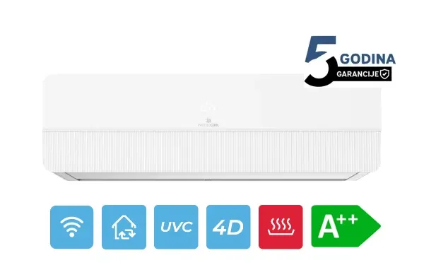 PROFILCOOL Klima uređaj PROFILOCOOL ICSD-12WIHUVC WHITE12000BTU A++ InverterWifi/GSJ/UVC/4D