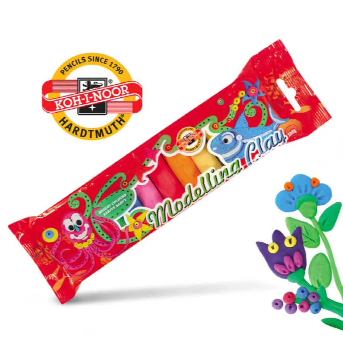 KOOH-I-NOOR Plastelin u celofanu/ set  1/10