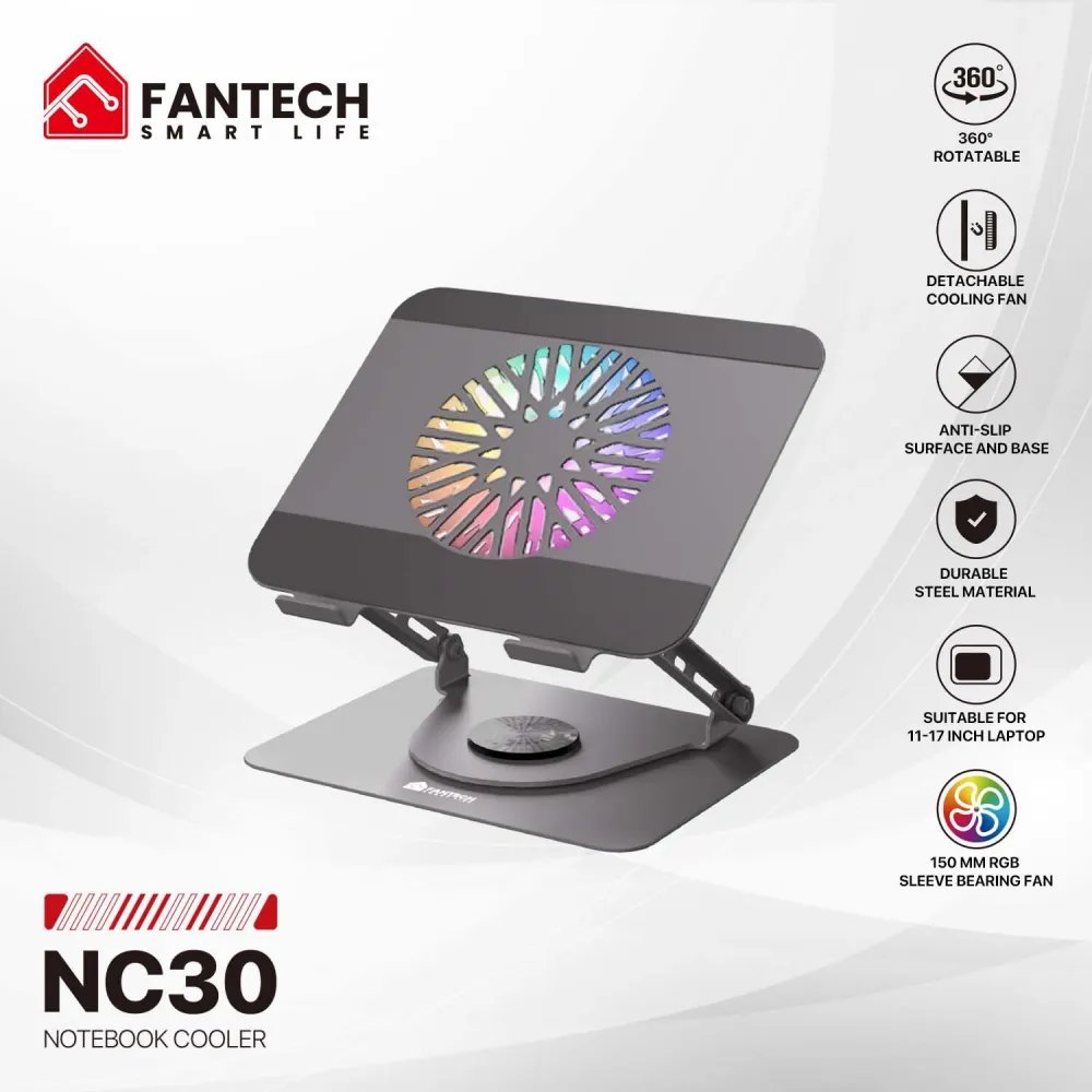 FANTECH Laptop Cooler NC30 RGB