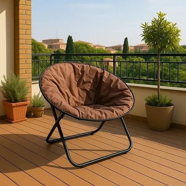 LEMON PLANET Baštenska stolica 80x80x76cm/ braon