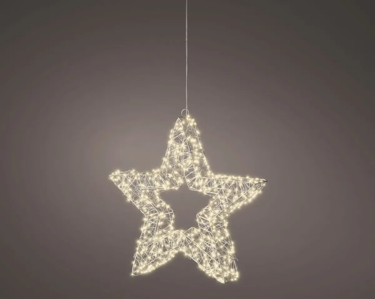 LUMINEO Dekorativna LED zvezda od metala/ 38cm