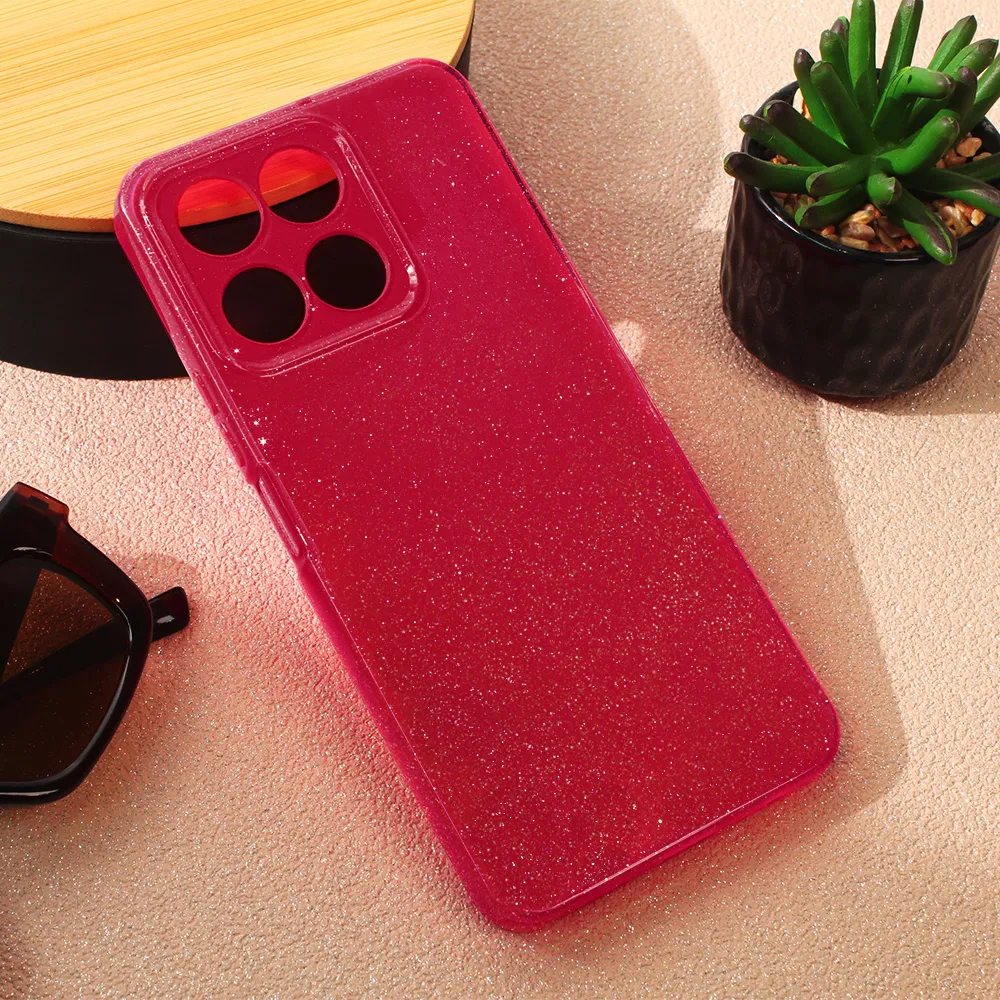 Maska za Honor X6a bordo Sparkle Dust