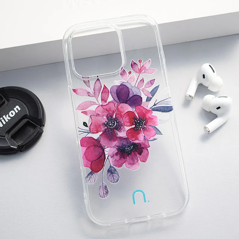 Maska za iPhone 16 Pro Flowers Nanobit Print