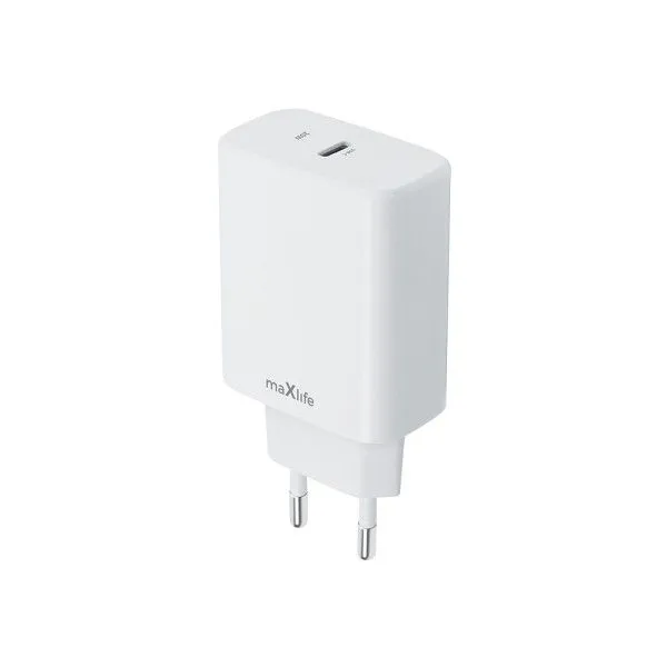 MAXLIFE Punjač 20W sa USB-C ulazom/ bela