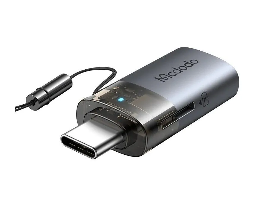 MCDODO Adapter OT-7600 2U1 USB-A na USB-C/ sa čitačem kartica
