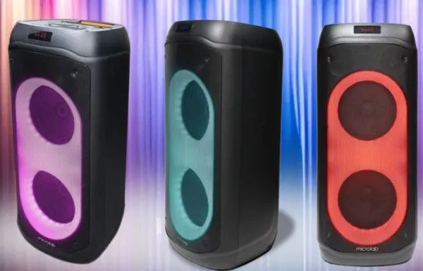 MICROLAB PT802W karaoke zvucnik 200W/ Bluetooth/ LED/ 11/1V/4400mAh/ TWS/ Aux/ USB/ microSD/ + Mic*2