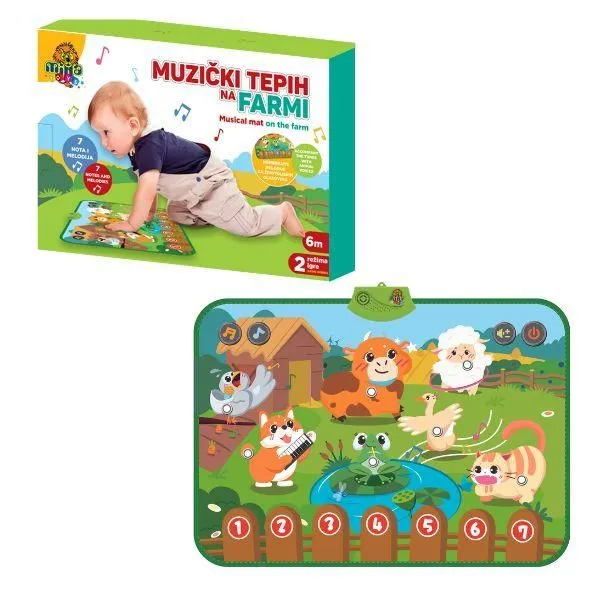 MILLATOYS Muzički tepih na farmi