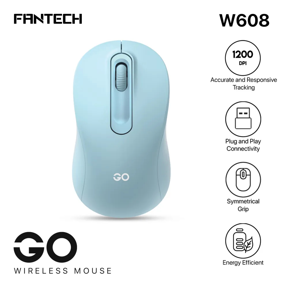 FANTECH Bežični miš W608 GO/ plava