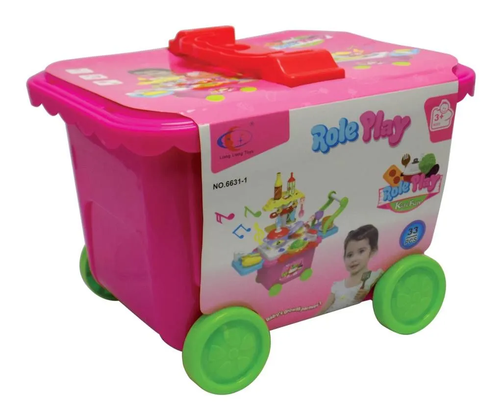 MOJA KNJIŽARA IGRAČKA KOFER TROLLEY FAST FOOD SET OP841