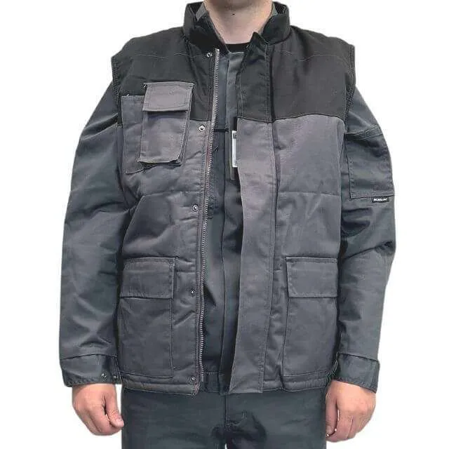 MONSUN Prsluk Klasik M415/ sivo/crna