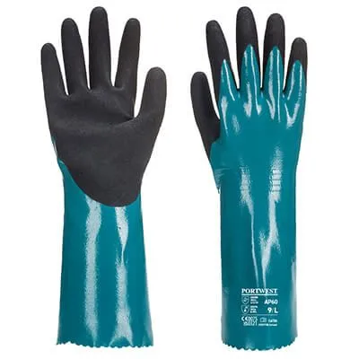 MONSUN Rukavice MS60 hemijske nitrilne sandy grip 30cm