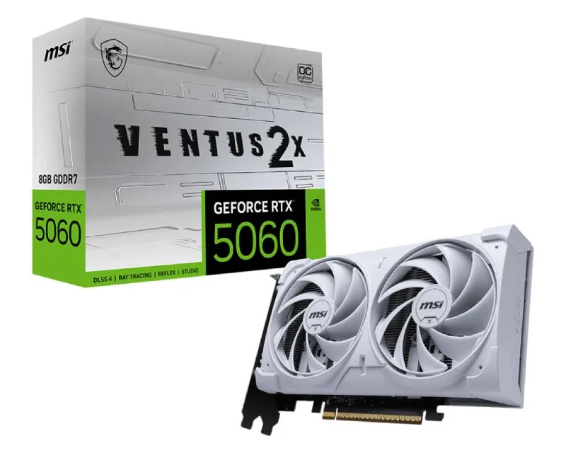 MSI GeForce RTX 5050 8G 128bit GeForce RTX 5050 8G VENTUS 2X OC WHITE grafička karta