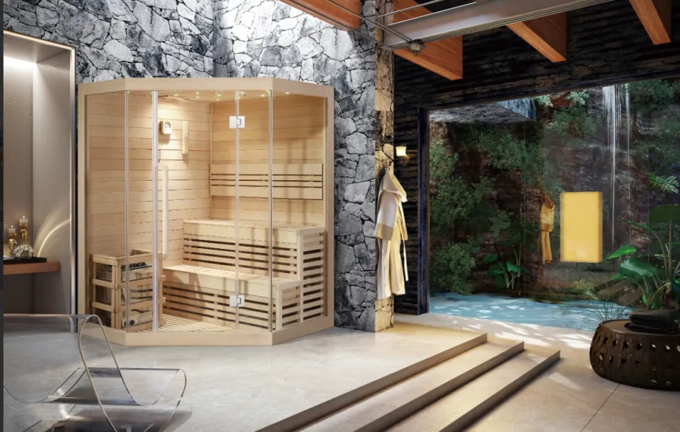 Nero Sauna soba kanadski Hemlock 1800x1800x1900mm