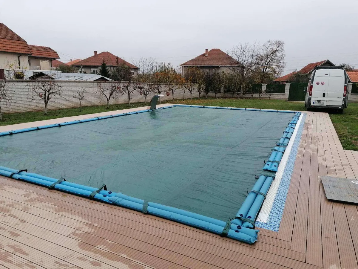 Nero Zimski prekrivač sa vodenim tegovima za bazen 12x6