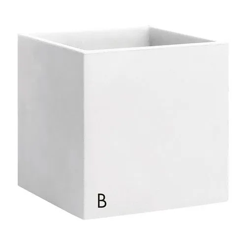 NICOLI Cubo Momus saksija 35x35cm/ bela